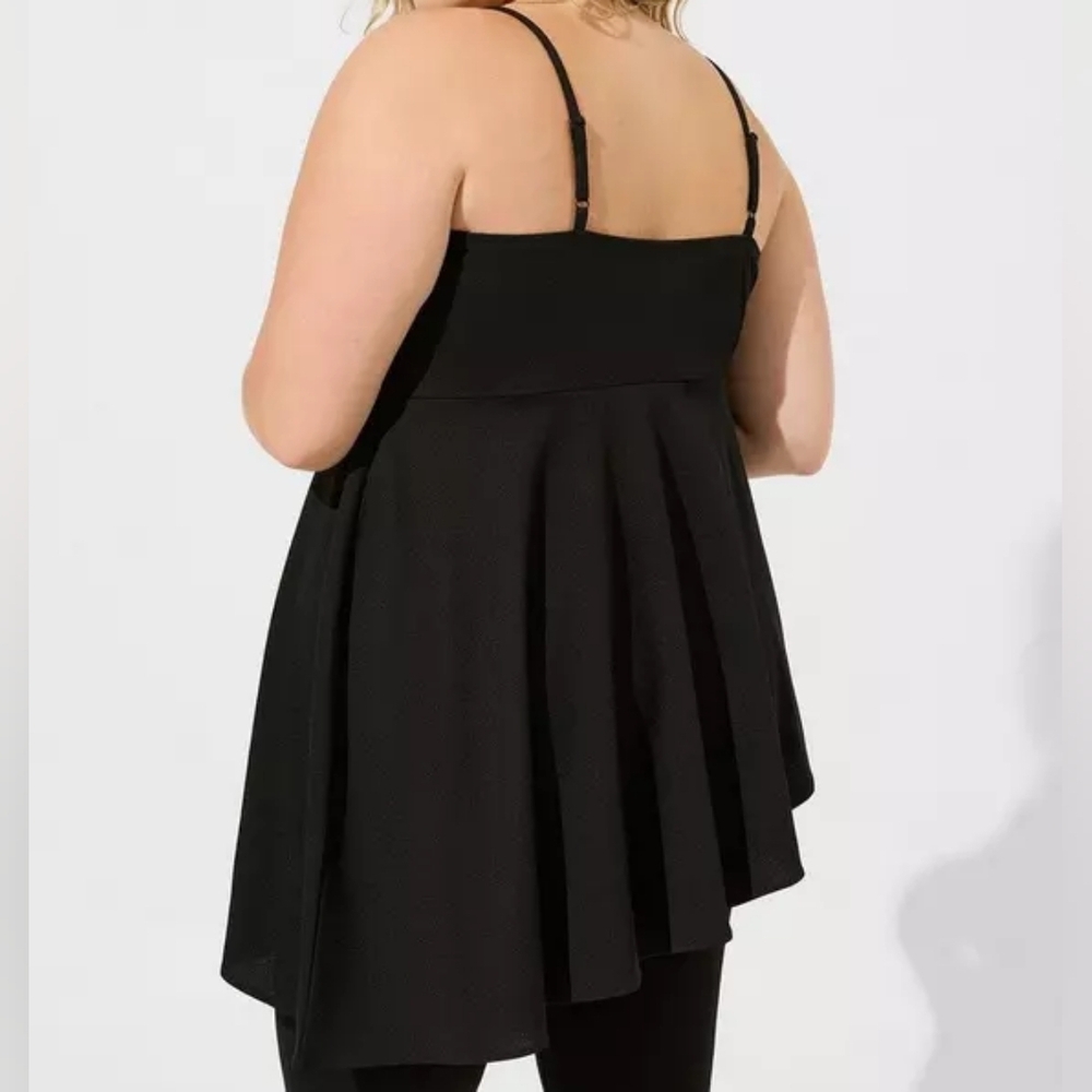 Torrid Knit Surplice Asymmetrical Peplum Cami - Picture 4 of 6